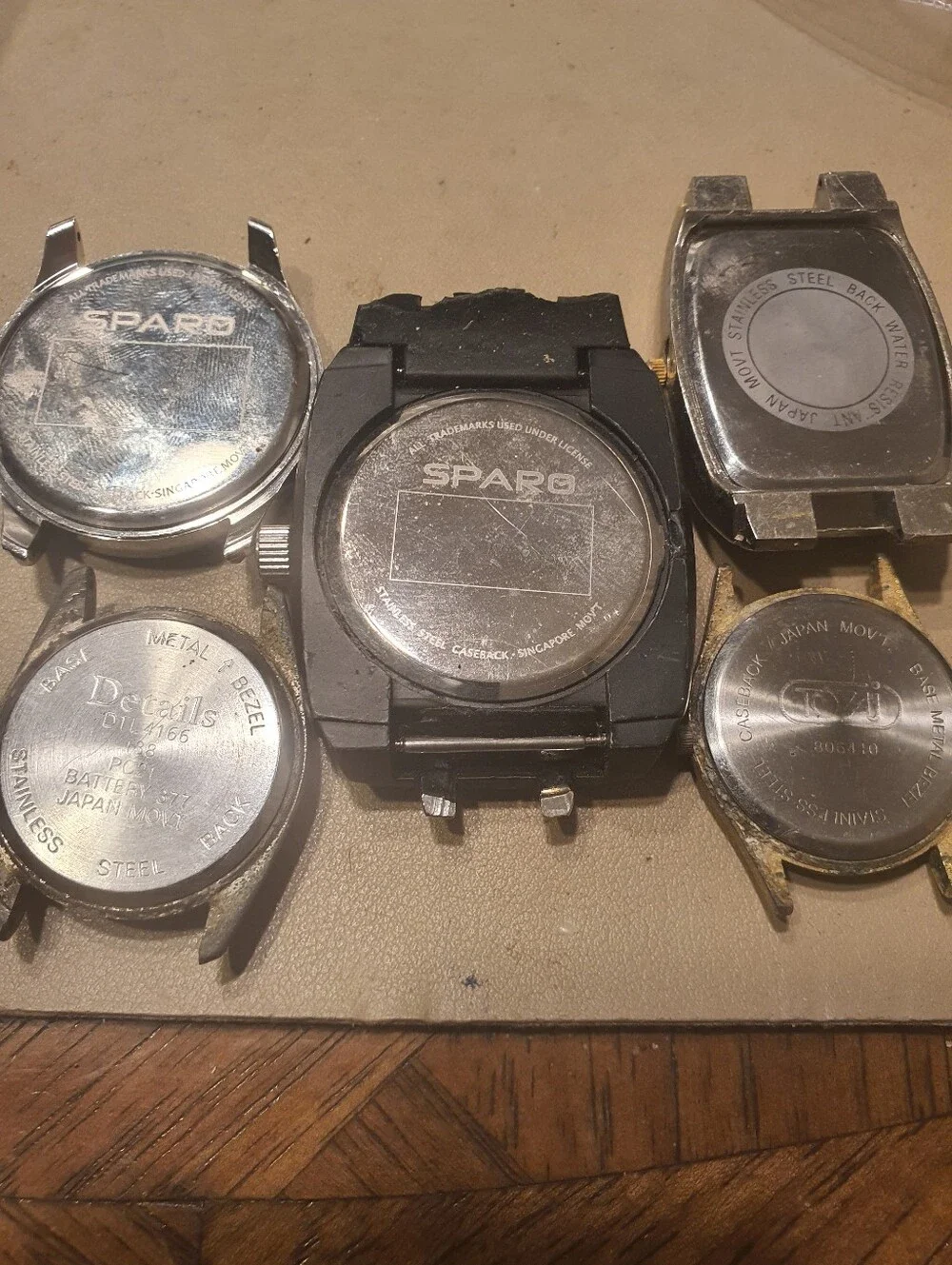 10/$20 Lot Of 5 Working Men's Watch Heads